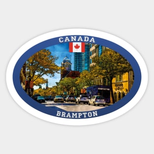 Brampton Canada Travel Sticker